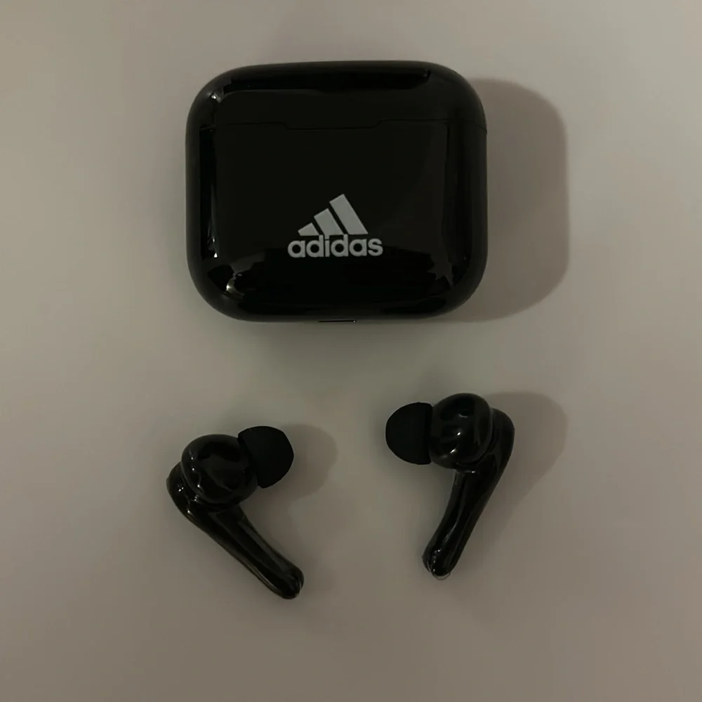 Auto Pairing True Wireless Earbuds Black with Adidas Logo